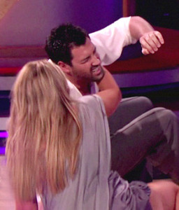 Rusty Barron and Mark Woods get "tango-ed up" in Ruination's 4-2 win over Mott