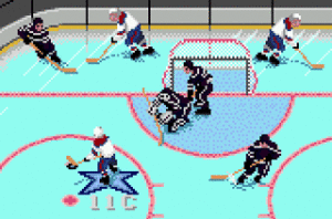 Woods setting up for shot on a breakaway opportunity (note the other players caught up and established positions)