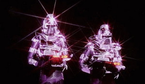 Depot Town players celebrate after scoring a go-ahead goal with less than a minute to play