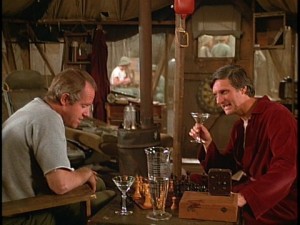 Ciatti (left) and Winowiecki (right) discuss latest caper over martinis following their 7-5 win over Bangtown Tuesday