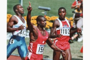 Ben Johnson cheers after being named a sub for Ashley's Ruination